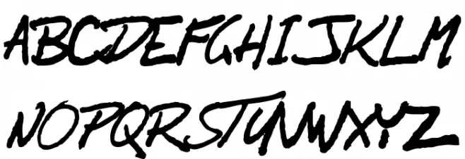 OrenScript Schriftart Groß