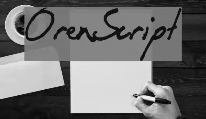 OrenScript Font examples