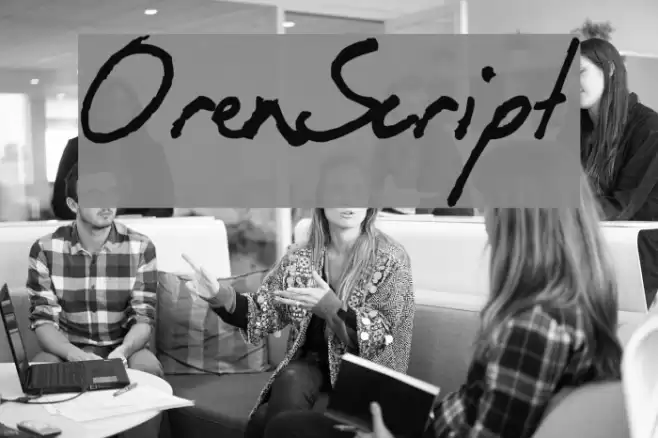 OrenScript Font examples