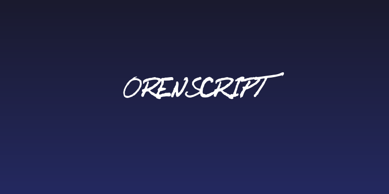 OrenScript Social Header