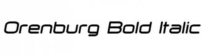 Orenburg Bold Italic  免费字体下载