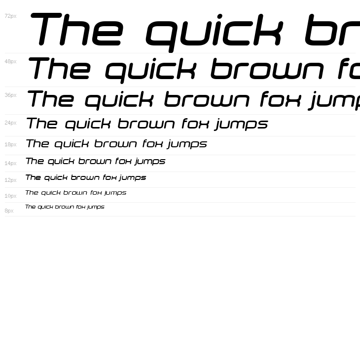 Orenburg Bold Italic Waterfall