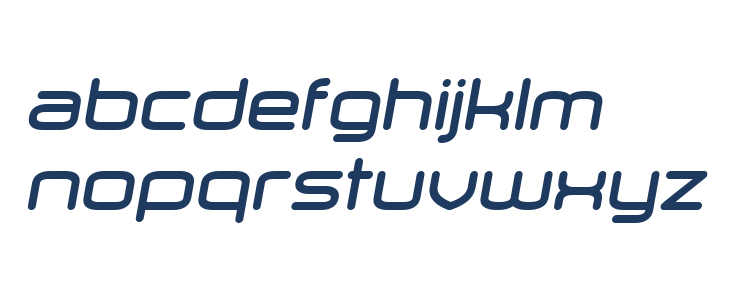 Orenburg Bold Italic Lowercase