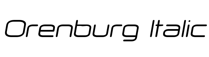 Orenburg Italic  Frei Schriftart Herunterladen