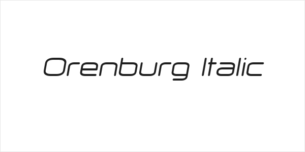 Orenburg Italic Logo