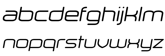 Orenburg Italic Font LOWERCASE