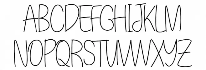 Orenda Caratteri MAIUSCOLE