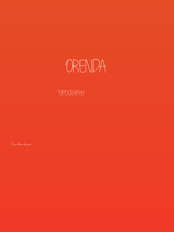 Orenda Poster
