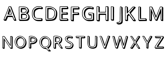 Oreo Regular フォント 大文字