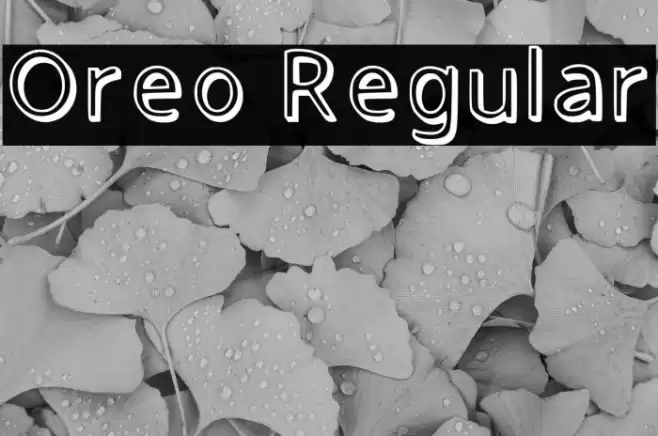 Oreo Regular Font examples