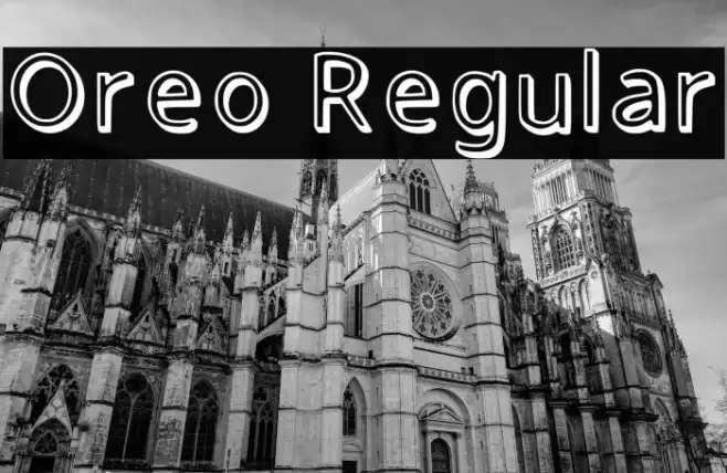 Oreo Regular Font examples