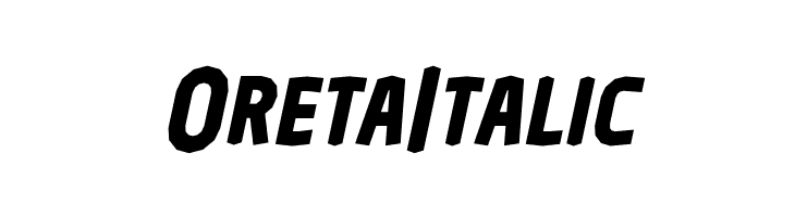 Oreta Italic  Free Fonts Download
