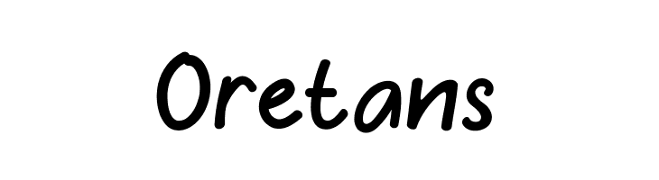 Oretans  フリーフォントのダウンロード