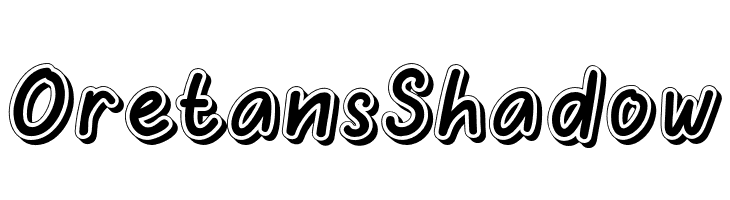 OretansShadow फ़ॉन्ट