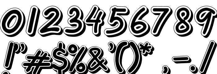 OretansShadow Font OTHER CHARS