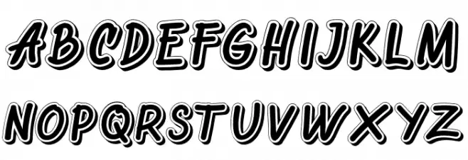 OretansShadow Font Litere mari