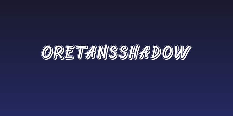 OretansShadow Social Header