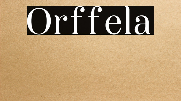 Orffela Example 2