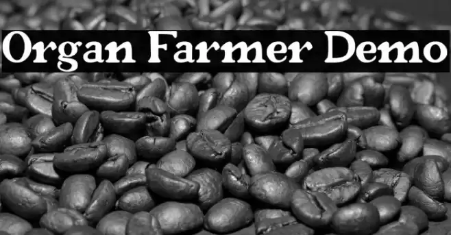 Organ Farmer Demo Font examples