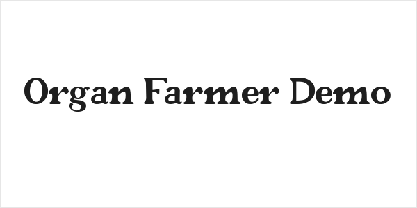 Organ Farmer Demo Logo