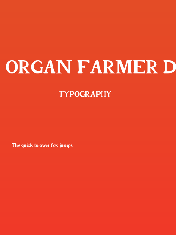 Organ Farmer Demo Poster