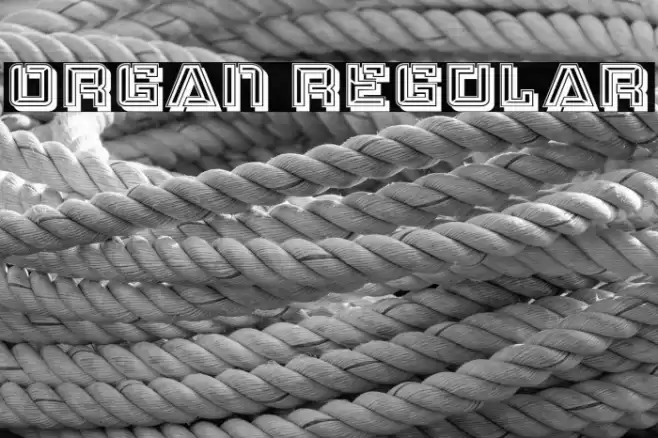 Organ Regular Font examples