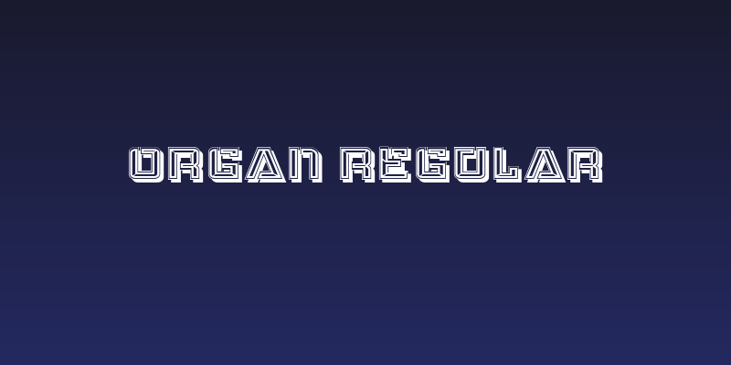 Organ Regular Social Header