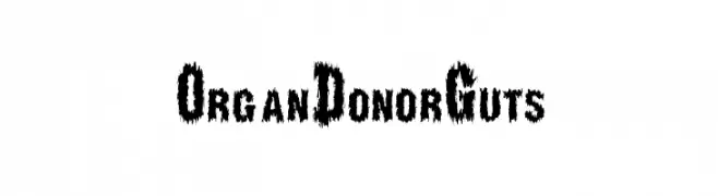 OrganDonorGuts  font caratteri gratis
