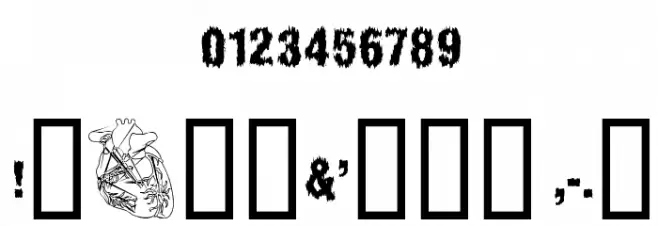 OrganDonorGuts Font OTHER CHARS