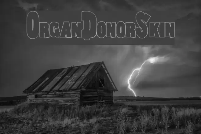 OrganDonorSkin Font examples