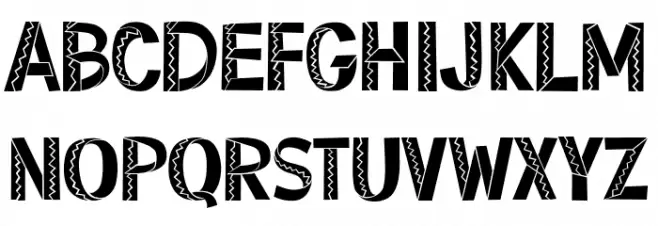 Organdy Regular Font Litere mari