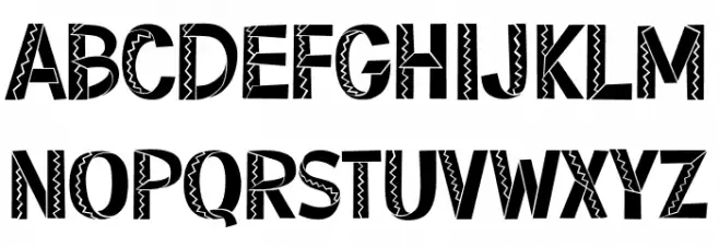 Organdy Regular Font Litere mici