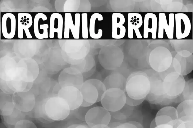 Organic Brand Font examples