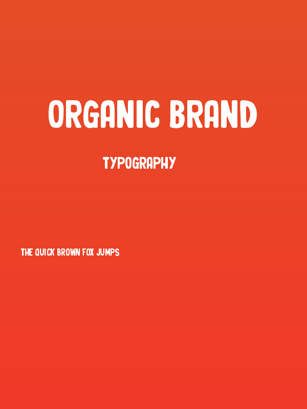 Organic Brand Poster