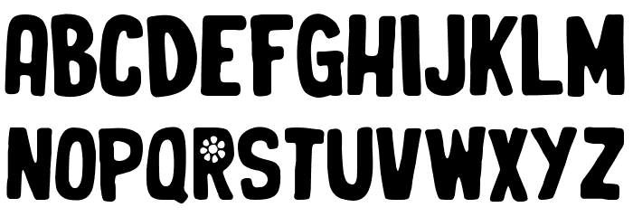 Organic Brand Font LOWERCASE