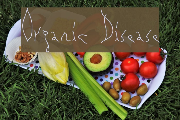 Organic Disease Font examples