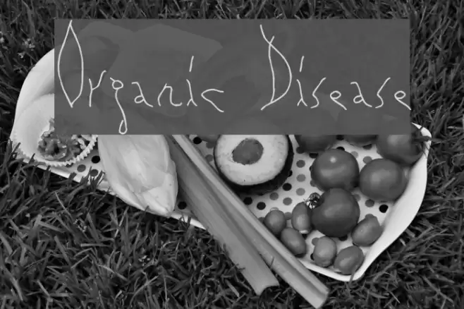 Organic Disease Font examples