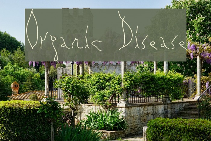Organic Disease Font examples