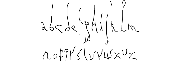Organic Disease Font LOWERCASE