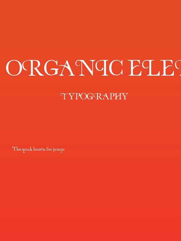 Organic Elements Poster