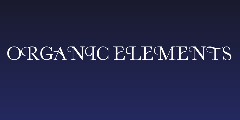 Organic Elements Social Header
