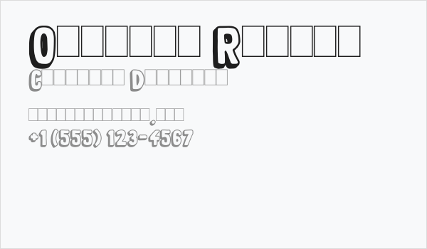 Organic Relief Business Card