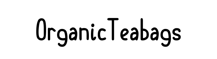 Organic Teabags  Скачать бесплатные шрифты
