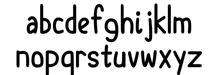 Organic Teabags Font LOWERCASE