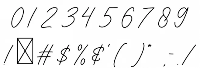 Organic Font OTHER CHARS