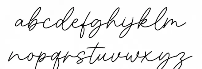 Organic 字体 小写