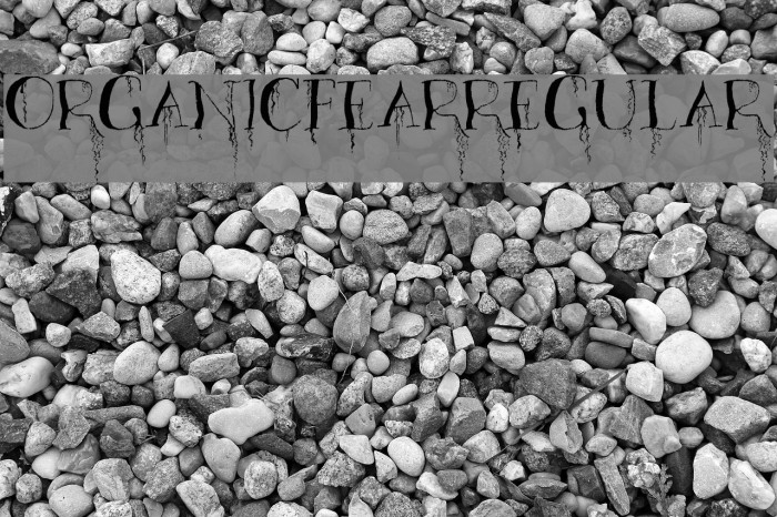 OrganicFear-Regular Font examples