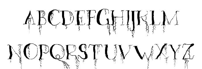 OrganicFear-Regular Font LOWERCASE