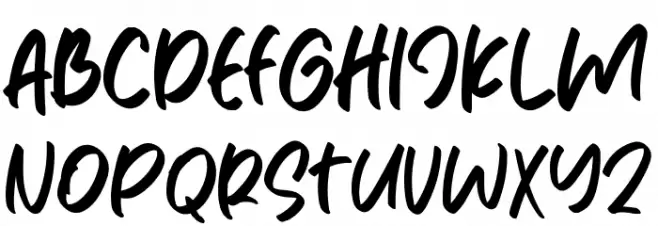 OrganicJalapeno Font UPPERCASE