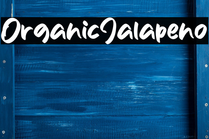OrganicJalapeno Font examples